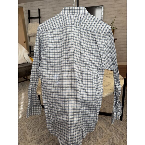 Nordstrom Non-iron Trim Fit Button Up Long Sleeves Dress Shirt Mens Size 34-35 - Picture 4 of 7